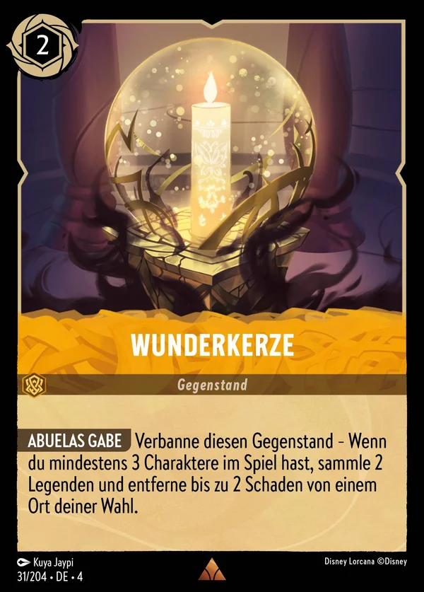 Wunderkerze — Disney Lorcana Gegenstand card from Ursula's Return