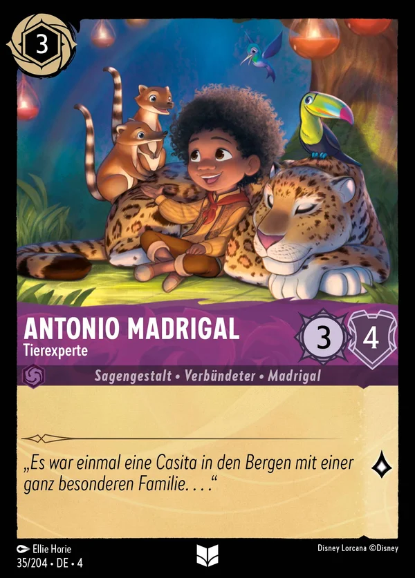 Antonio Madrigal - Tierexperte — Disney Lorcana Charakter card from Ursula's Return