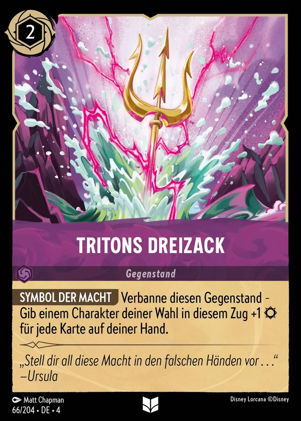 Tritons Dreizack — Disney Lorcana Gegenstand card from Ursula's Return