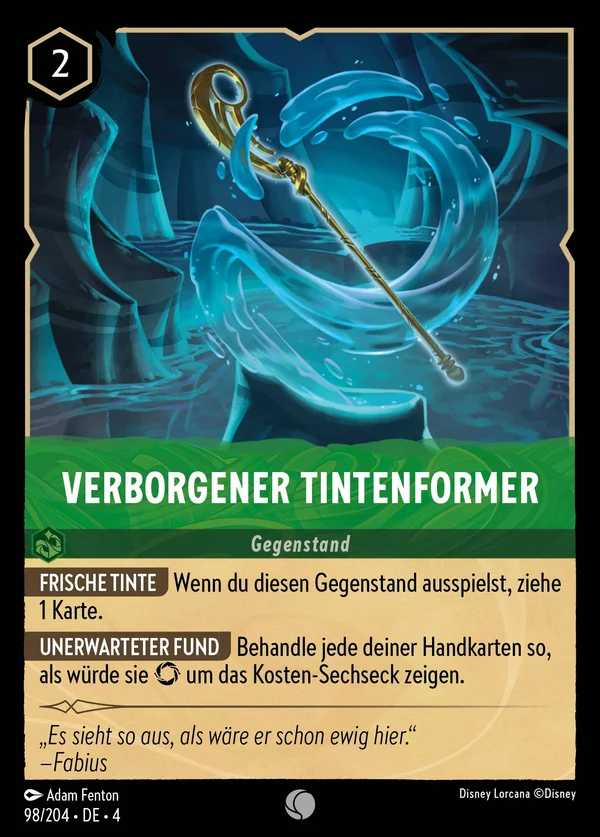 Verborgener Tintenformer — Disney Lorcana Gegenstand card from Ursula's Return