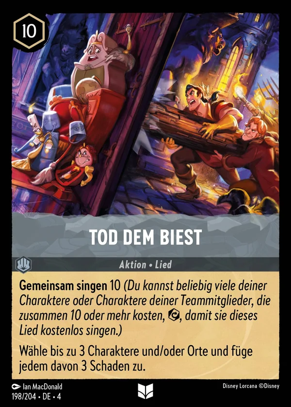 Tod dem Biest — Disney Lorcana Aktion card from Ursula's Return