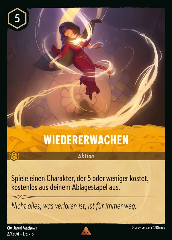 Wiedererwachen — Disney Lorcana Aktion card from Shimmering Skies