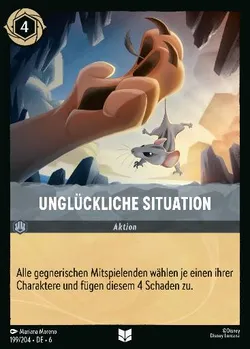Unglückliche Situation