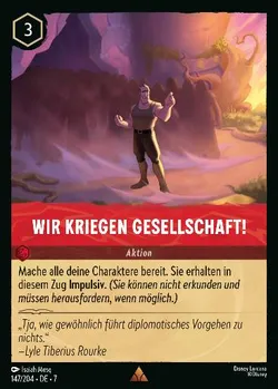 Wir kriegen Gesellschaft!