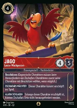 Jago - Lauter Wachposten — Lorcana Charakter from Illumineer's Quest: Palace Heist