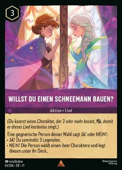 Willst du einen Schneemann bauen?