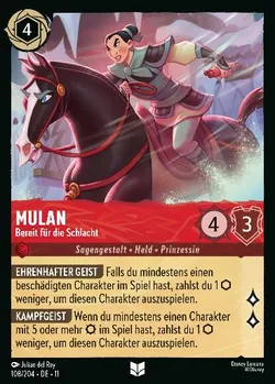 Mulan - Bereit für die Schlacht
