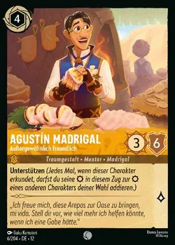Agustín Madrigal - Außergewöhnlich freundlich — Amber Charakter