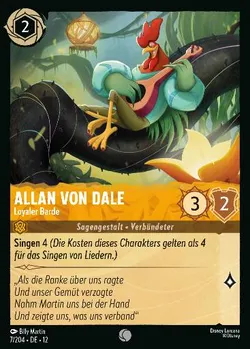 Allan von Dale - Loyaler Barde — Amber Charakter