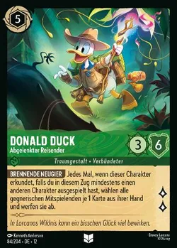 Donald Duck - Abgelenkter Reisender