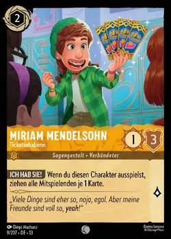 Miriam Mendelsohn - Ticketinhaberin