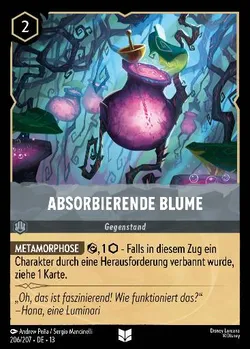 Absorbierende Blume
