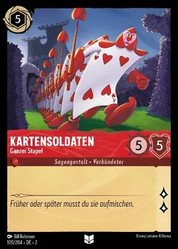 Kartensoldaten - Ganzer Stapel