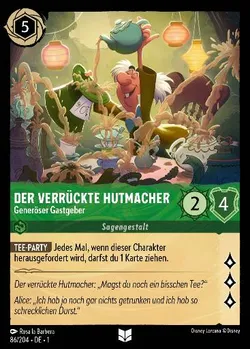Der verrückte Hutmacher - Generöser Gastgeber