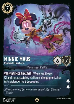 Minnie Maus - Raunende Taucherin