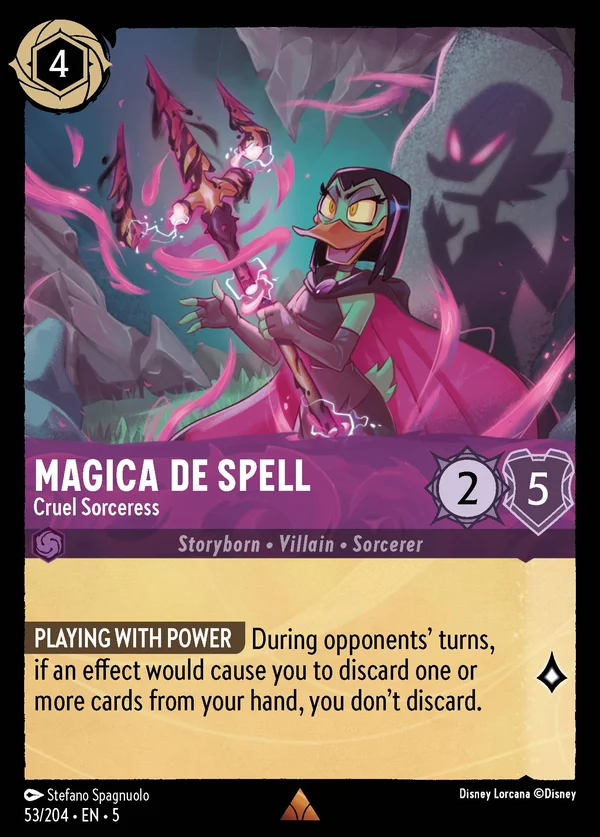 Amelia - Crudele Incantatrice — Disney Lorcana Personaggio card from Shimmering Skies