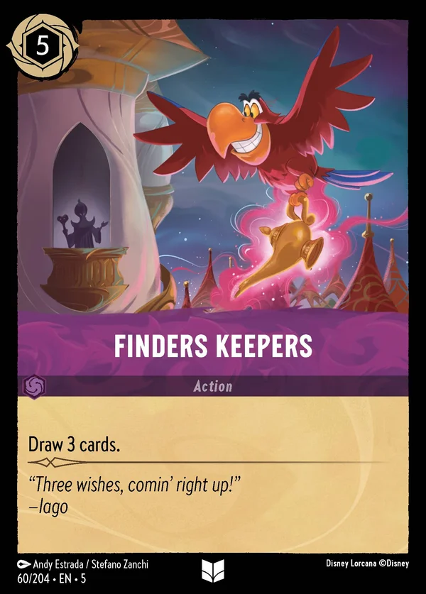 Chi Trova Tiene — Disney Lorcana Azione card from Shimmering Skies