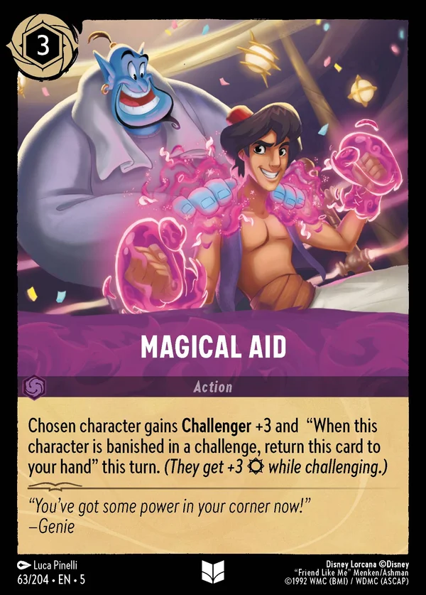 Aiuto Magico — Disney Lorcana Azione card from Shimmering Skies