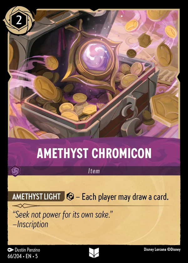 Cromicon d'Ametista — Disney Lorcana Oggetto card from Shimmering Skies
