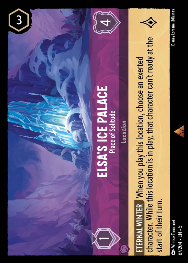 Palazzo di Ghiaccio di Elsa - Luogo di Solitudine — Disney Lorcana Luogo card from Shimmering Skies