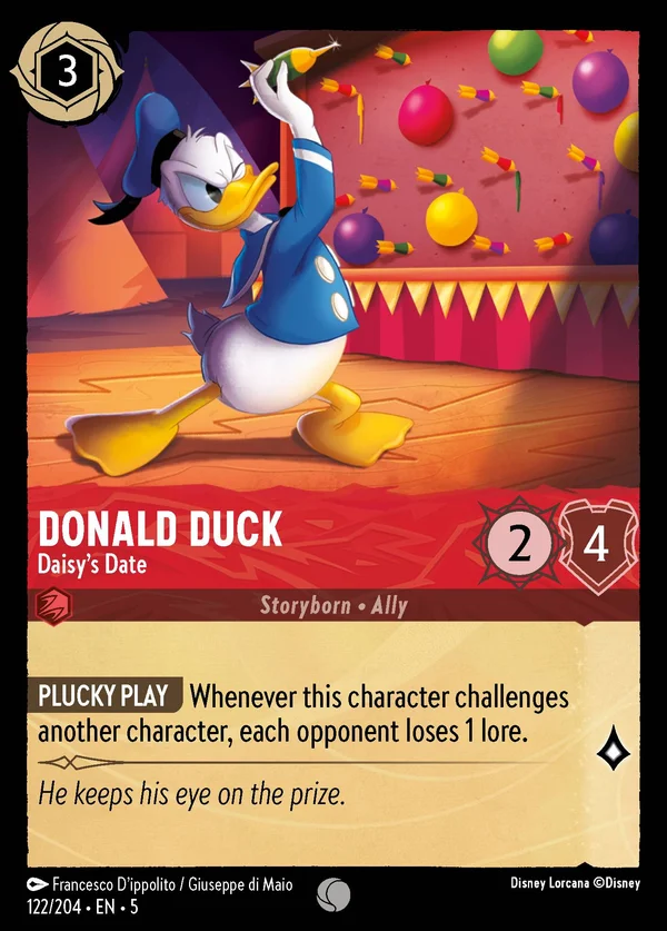Paperino - Ragazzo di Paperina — Disney Lorcana Personaggio card from Shimmering Skies