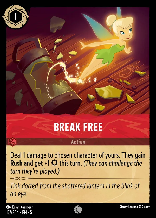 Liberarsi — Disney Lorcana Azione card from Shimmering Skies
