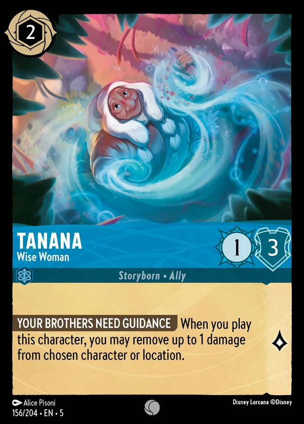 Tanana - Saggia Donna — Disney Lorcana Personaggio card from Shimmering Skies