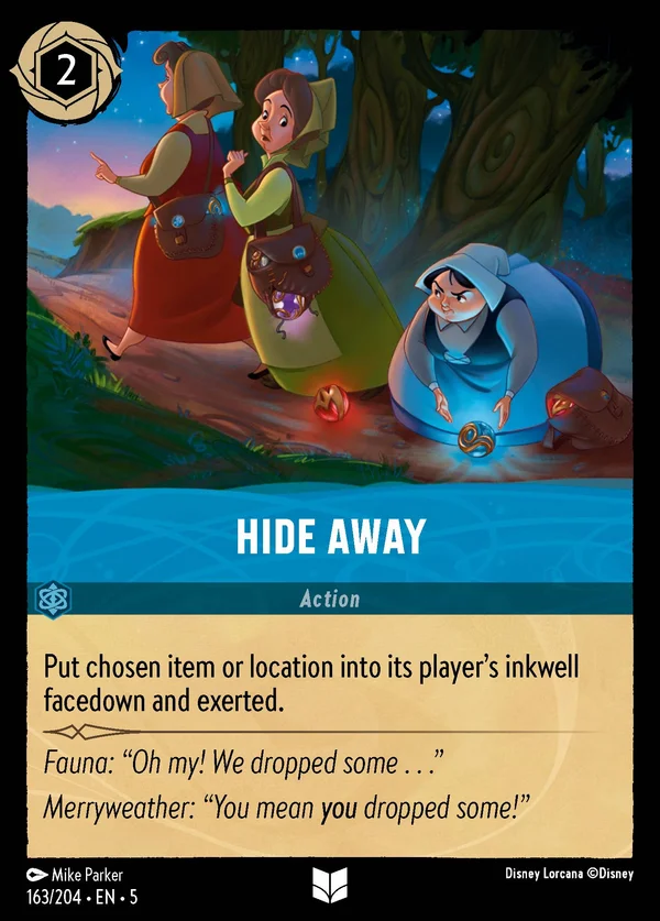 Nascondere — Disney Lorcana Azione card from Shimmering Skies