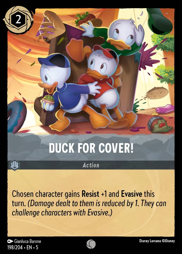 Al Riparo! — Disney Lorcana Azione card from Shimmering Skies