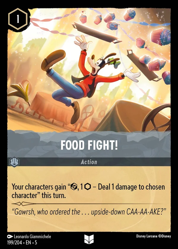 Battaglia di Cibo! — Disney Lorcana Azione card from Shimmering Skies