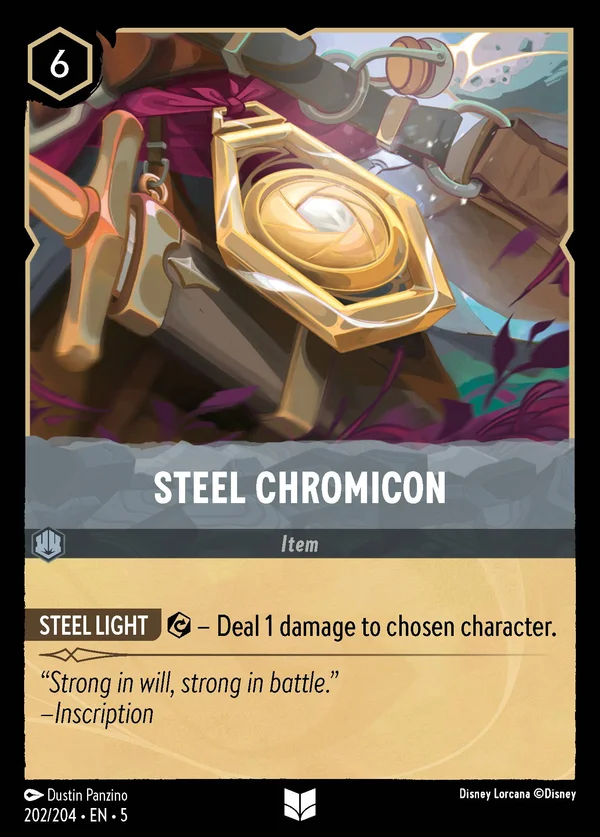 Cromicon d'Acciaio — Disney Lorcana Oggetto card from Shimmering Skies