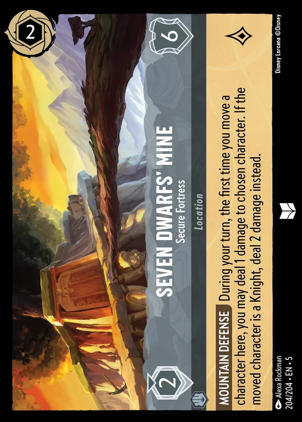 Miniera dei Sette Nani - Fortezza Inespugnabile — Disney Lorcana Luogo card from Shimmering Skies