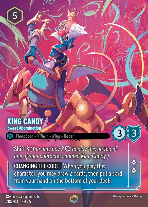 Re Candito - Dolce Abominio — Disney Lorcana Personaggio card from Shimmering Skies