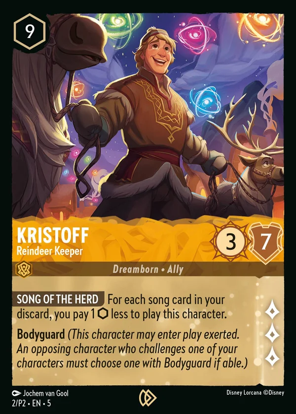 Kristoff - Custode delle Renne — Disney Lorcana Personaggio card from Shimmering Skies