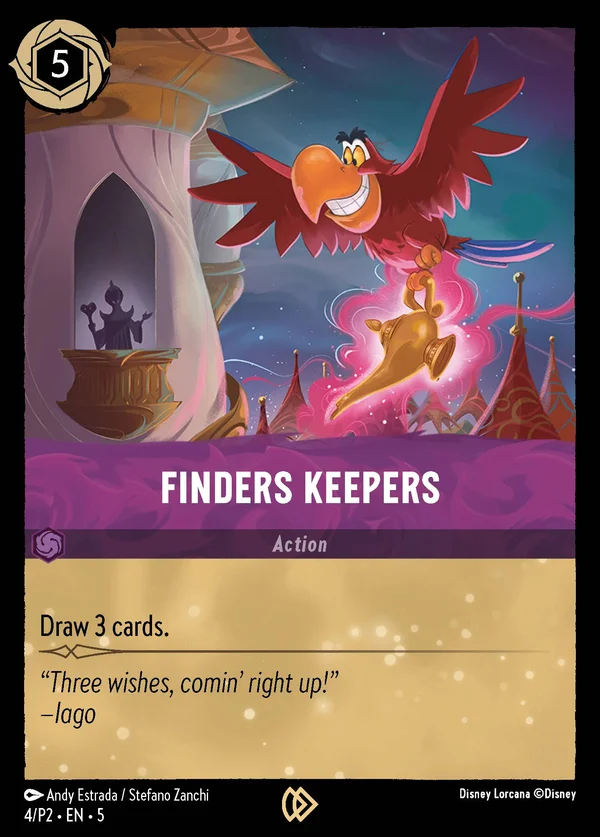Chi Trova Tiene — Disney Lorcana Azione card from Shimmering Skies
