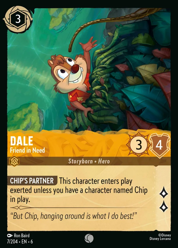 Ciop - Amico Bisognoso — Disney Lorcana Personaggio card from Azurite Sea