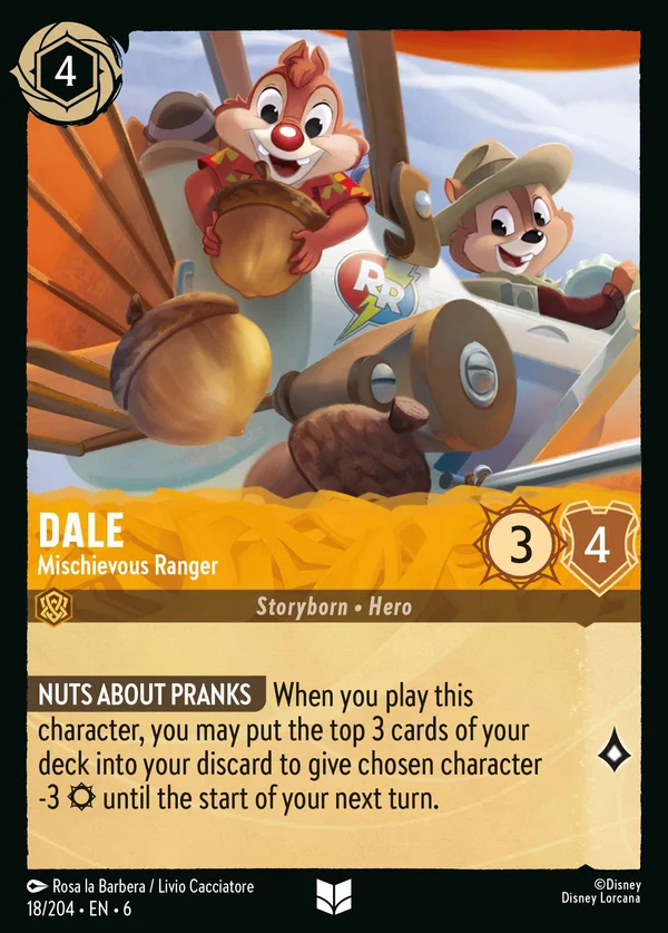 Ciop - Agente Speciale Dispettoso — Disney Lorcana Personaggio card from Azurite Sea