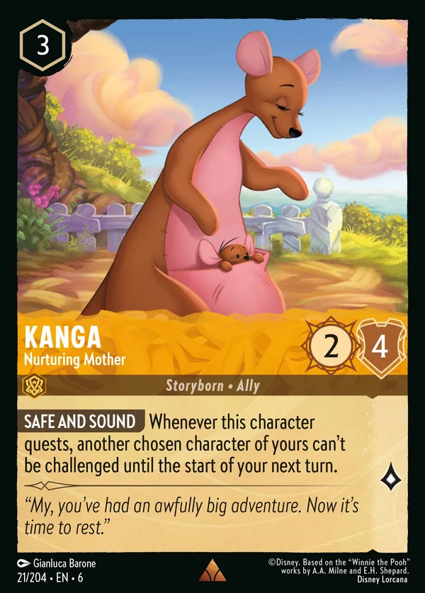 Kanga - Madre Amorevole — Disney Lorcana Personaggio card from Azurite Sea