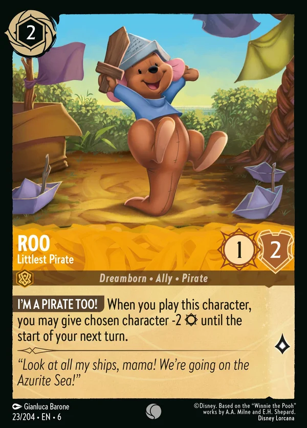 Ro - Piccolissimo Pirata — Disney Lorcana Personaggio card from Azurite Sea