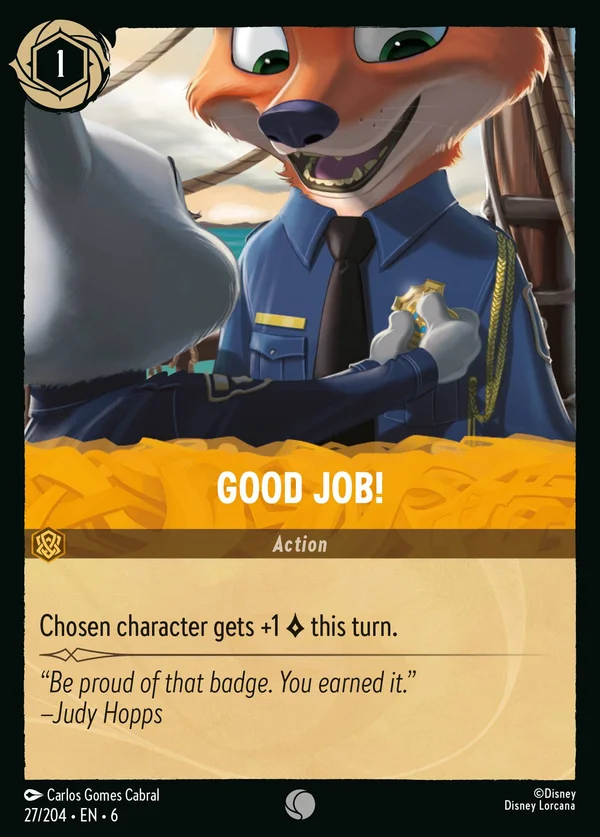 Ben fatto! — Disney Lorcana Azione card from Azurite Sea