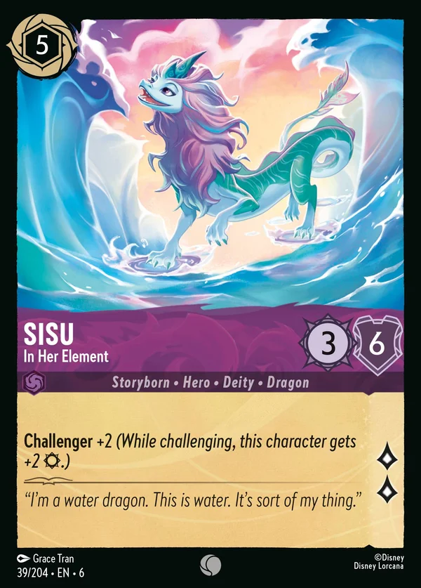 Sisu - Nel Suo Elemento — Disney Lorcana Personaggio card from Azurite Sea