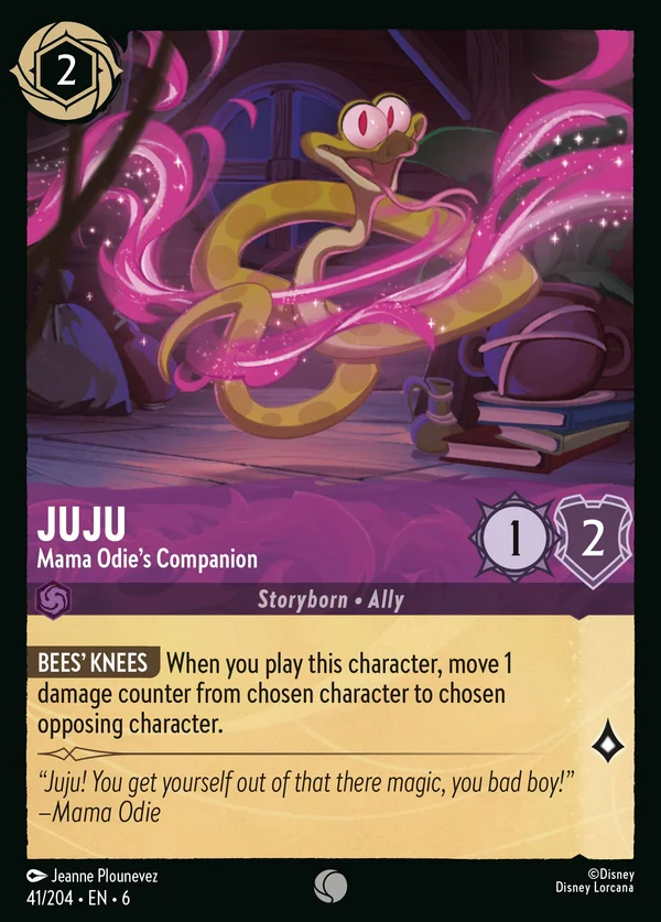 Juju - Compagno di Mamma Odie — Disney Lorcana Personaggio card from Azurite Sea