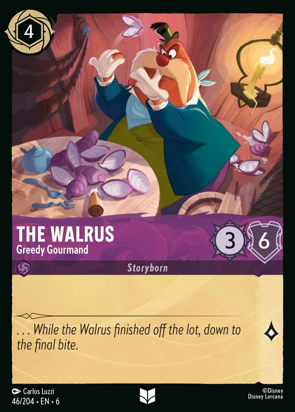 Il Tricheco - Avido Buongustaio — Disney Lorcana Personaggio card from Azurite Sea