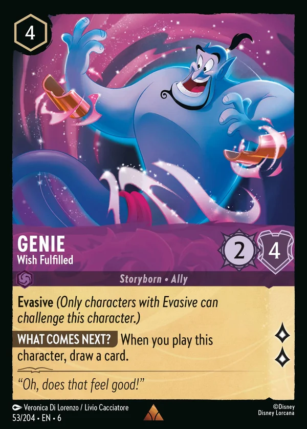 Genio - Desiderio Esaudito — Disney Lorcana Personaggio card from Azurite Sea