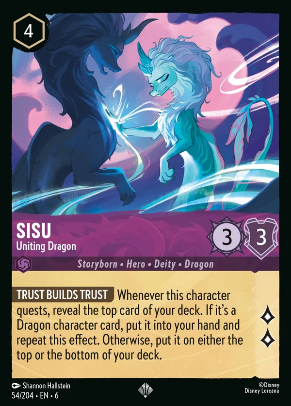 Sisu - Drago Unificante — Disney Lorcana Personaggio card from Azurite Sea