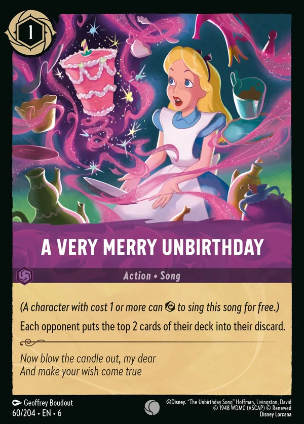 Un Buon Non Compleanno — Disney Lorcana Azione card from Azurite Sea