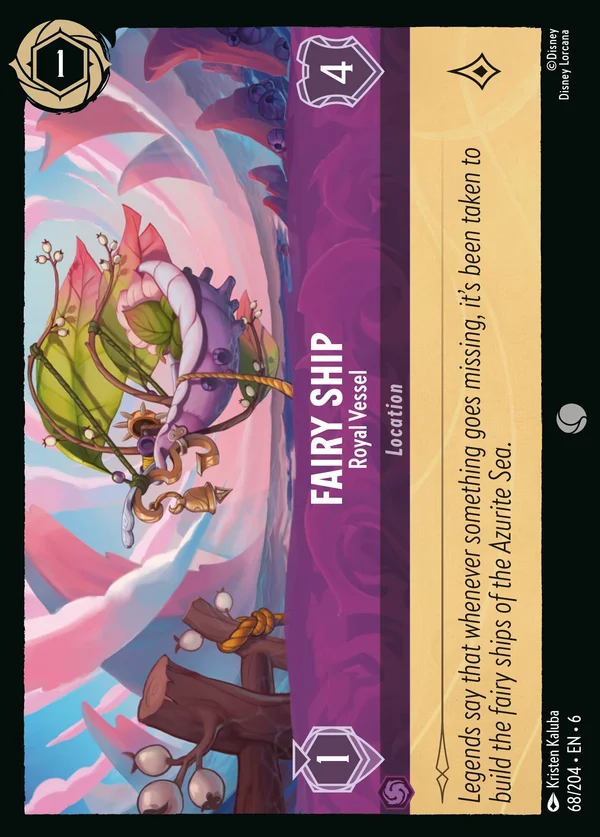 Nave Fatata - Vascello Reale — Disney Lorcana Luogo card from Azurite Sea