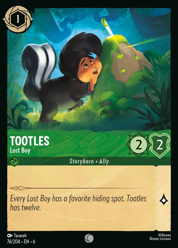 Tootles - Bimbo Sperduto — Disney Lorcana Personaggio card from Azurite Sea