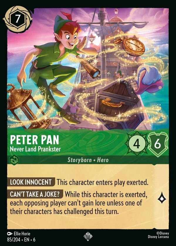 Peter Pan - Burlone dell'Isola Che Non C'è — Disney Lorcana Personaggio card from Azurite Sea