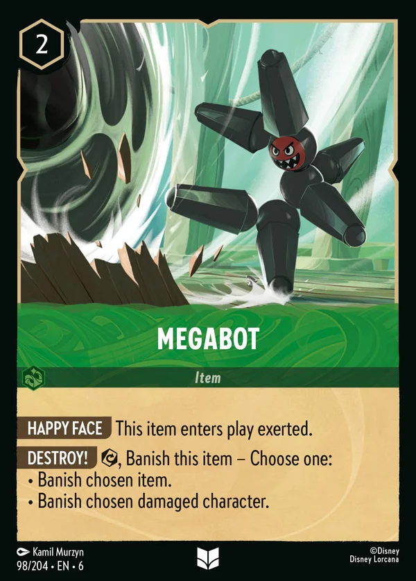 Megabot — Disney Lorcana Oggetto card from Azurite Sea